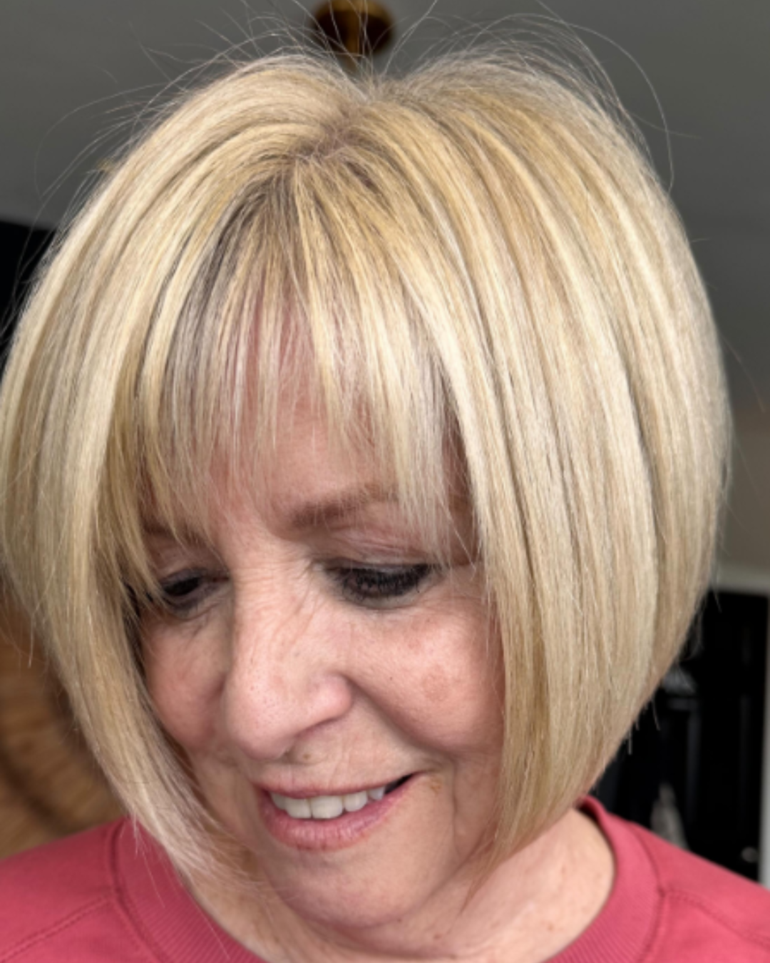 Blonde Bob with Bangs by Katelyn