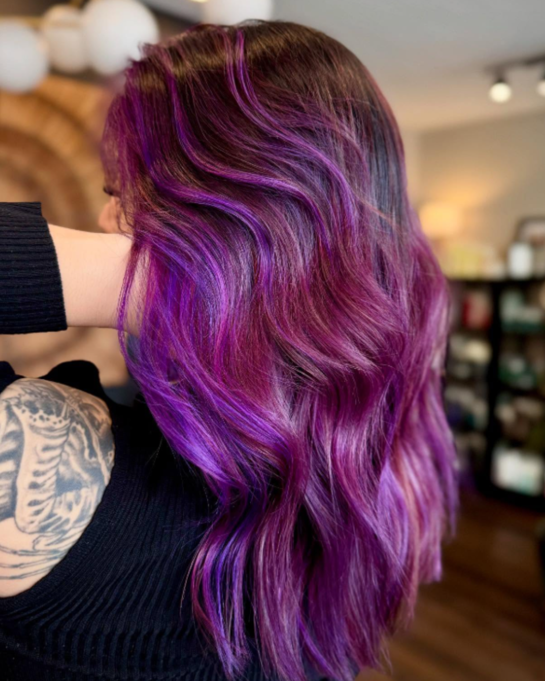 Pops of Purple Vivid Color by Mayce